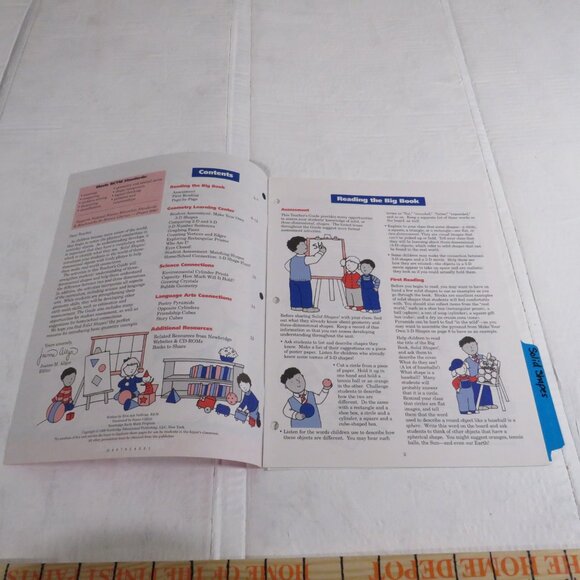 Solid Shapes BIG BOOK (almost 2 feet tall) with teacher pages CLASSROOM SIZE - Picture 10 of 16